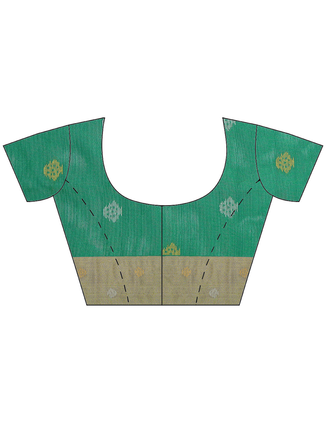 Green Art Silk Woven Saree