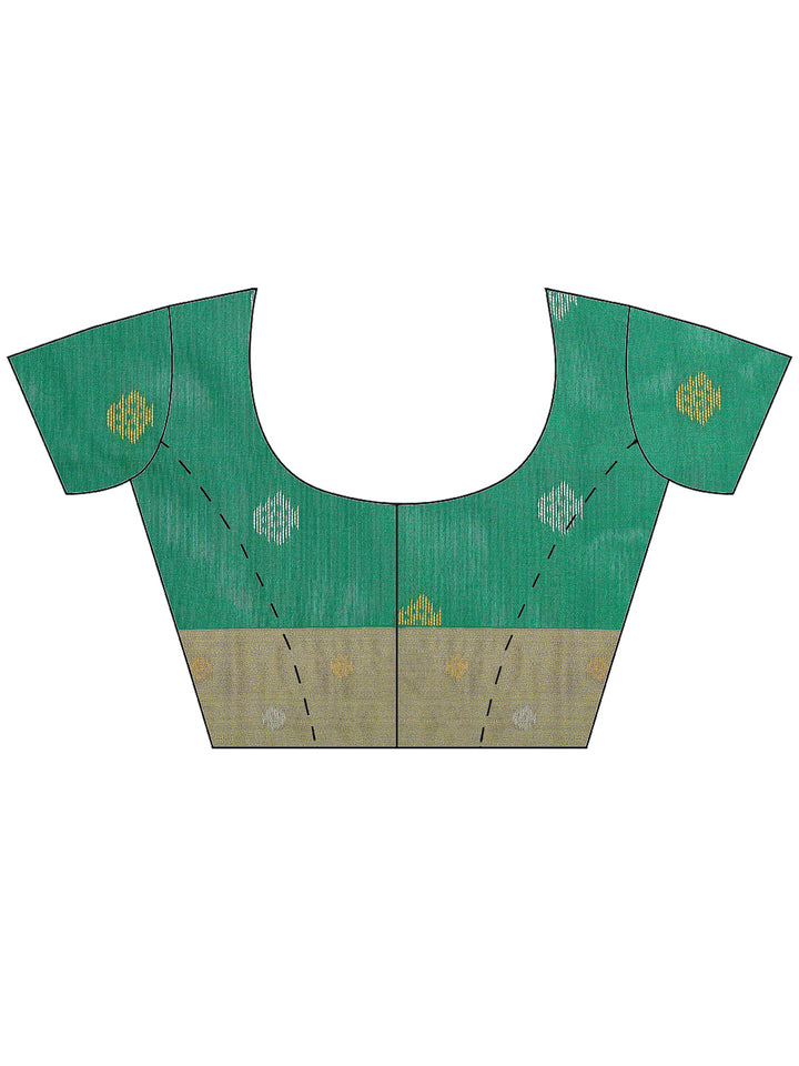 Green Art Silk Woven Saree
