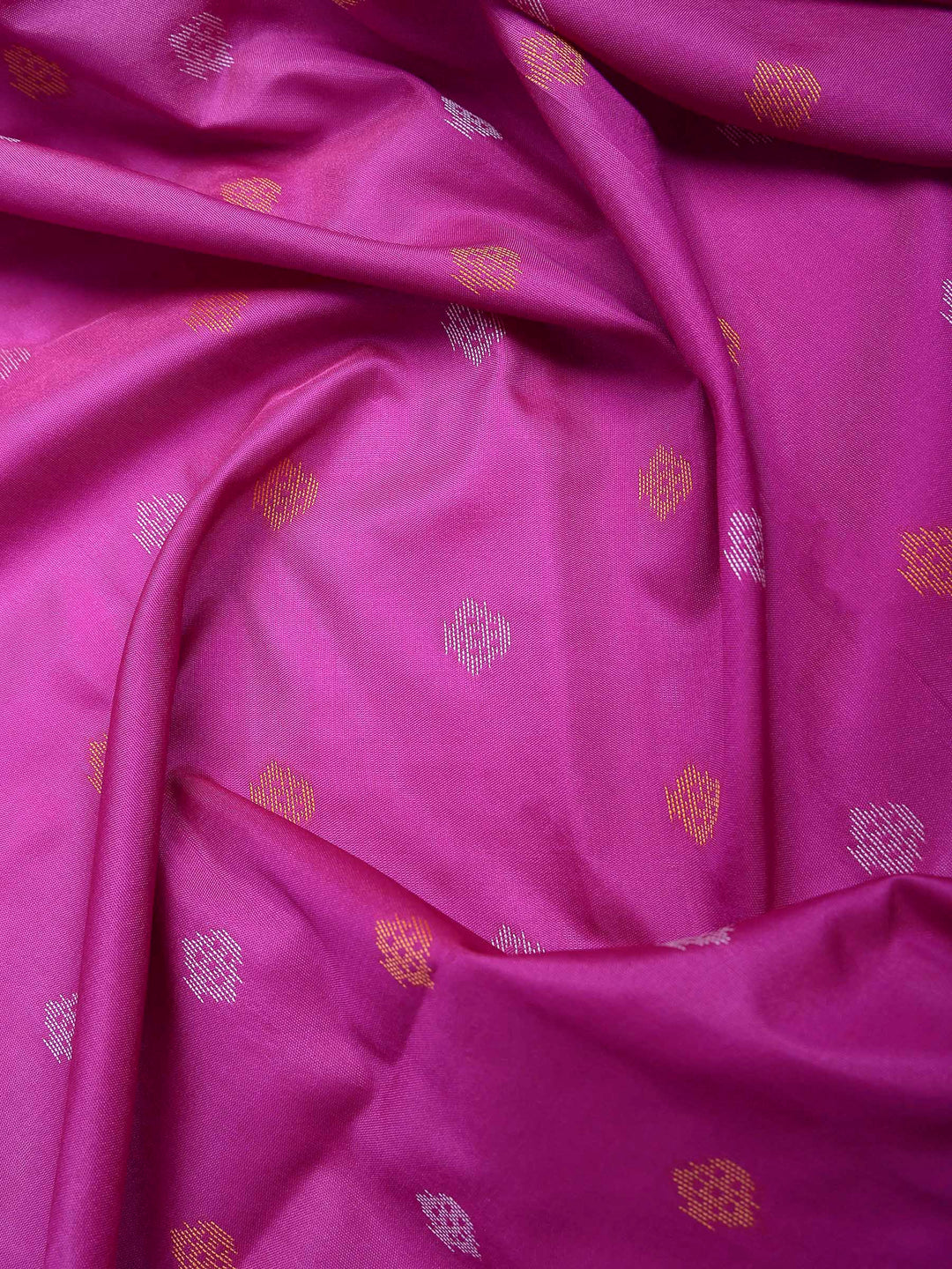 Magenta Art Silk Woven Saree