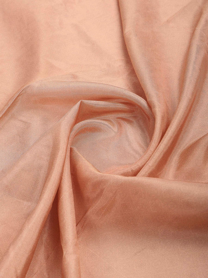 Peach Satin Woven Saree