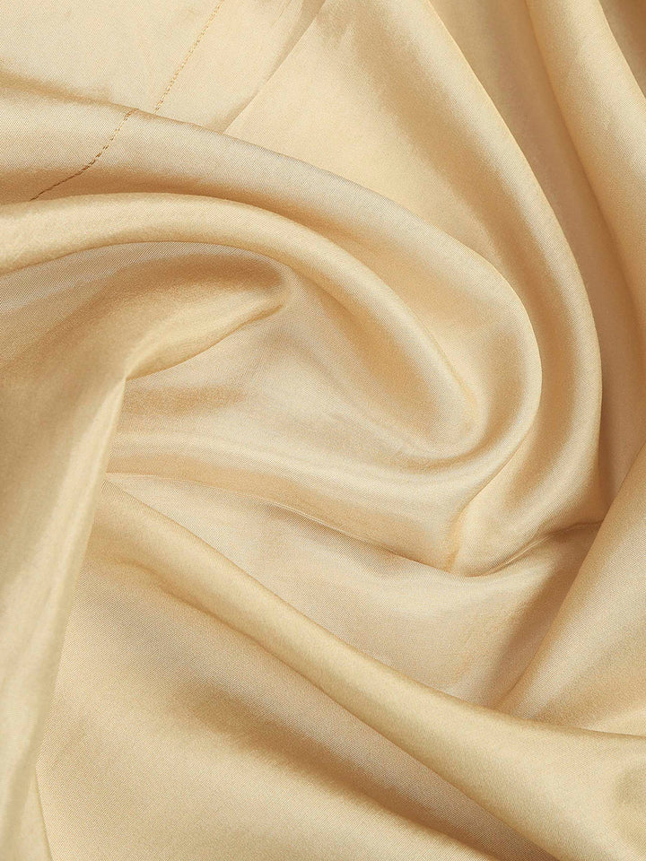 Beige Dola Silk Woven Saree