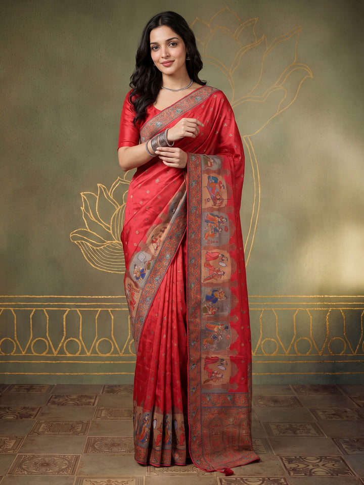 Rani Dola Silk Woven Saree