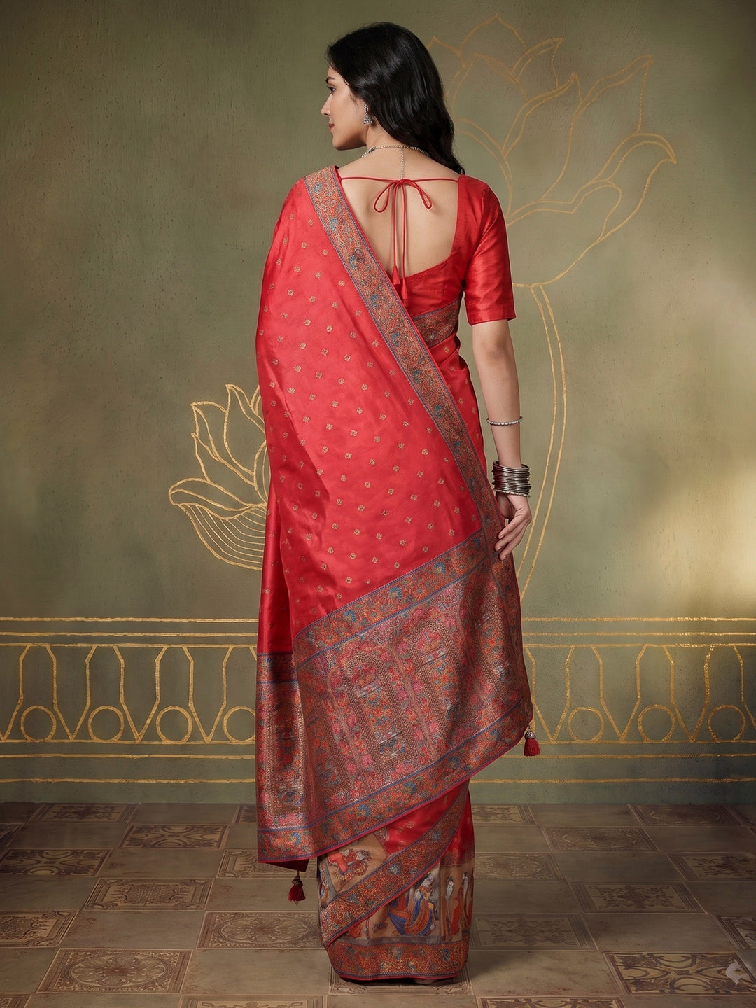 Rani Dola Silk Woven Saree