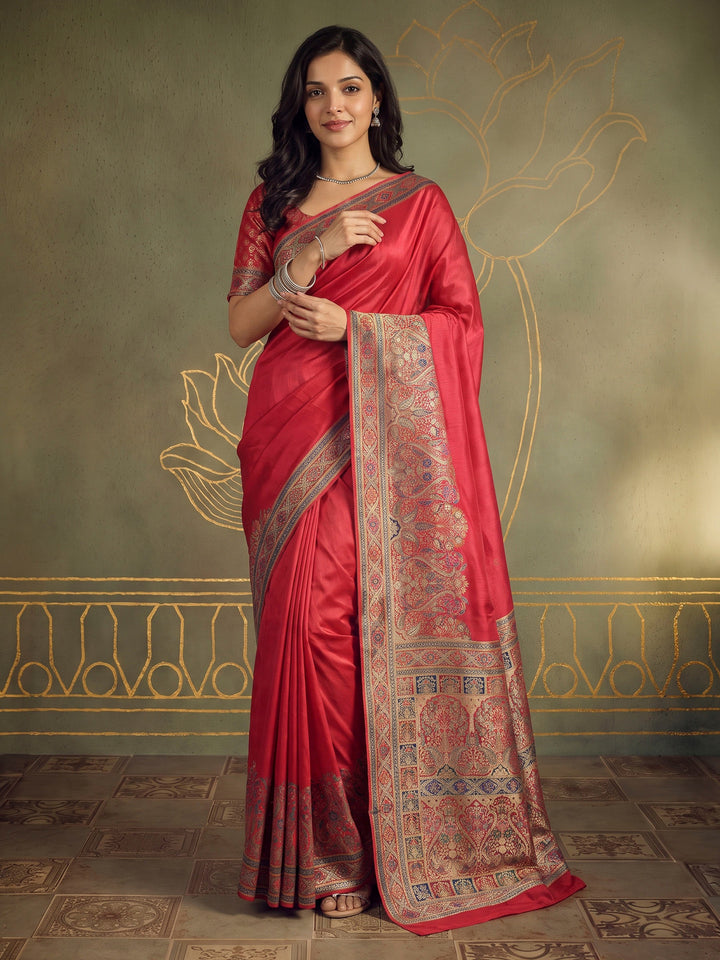 Rani Dola Silk Woven Saree