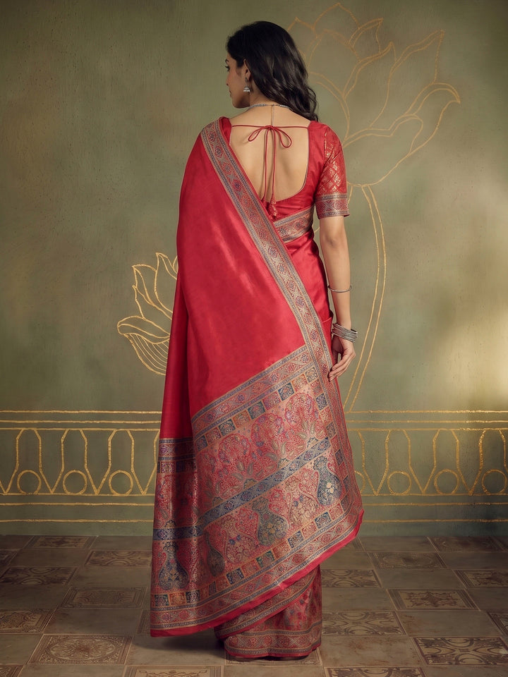 Rani Dola Silk Woven Saree