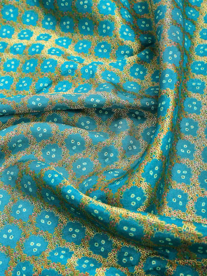 Firozee Dola Silk Woven Saree