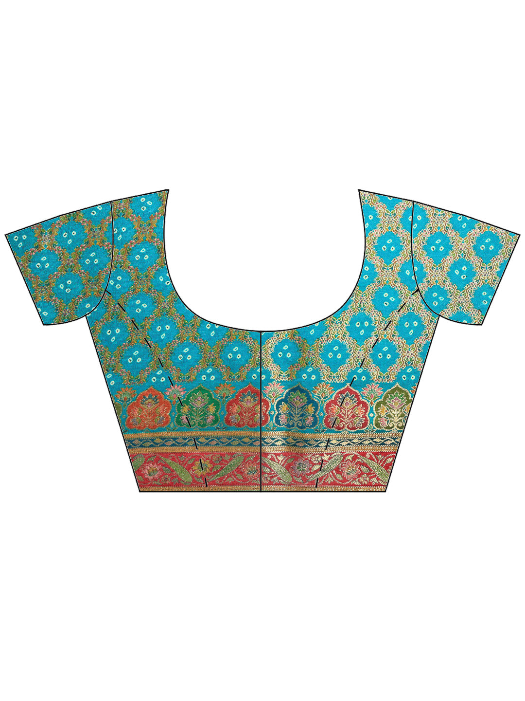 Firozee Dola Silk Woven Saree