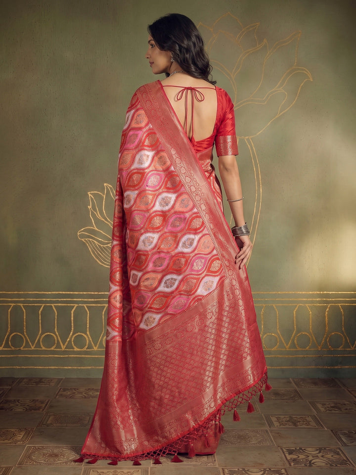Rani Georgette Plain Saree