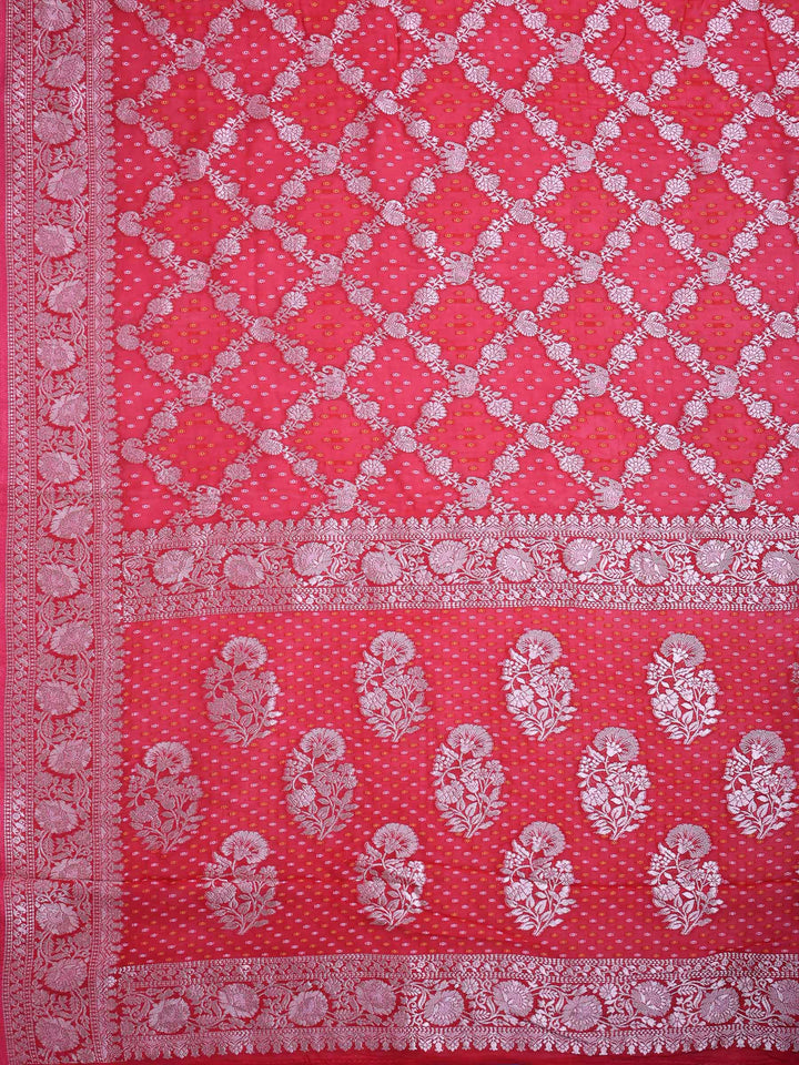 Rani Georgette Plain Saree