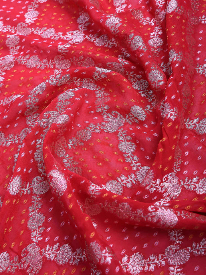 Rani Georgette Plain Saree