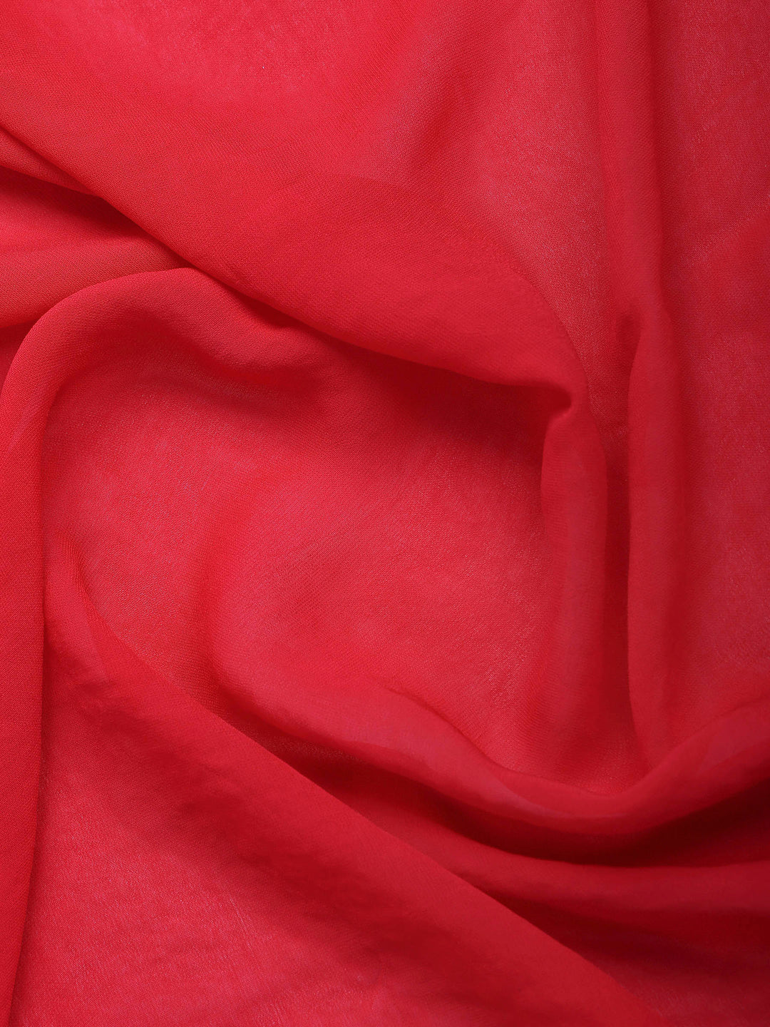 Rani Georgette Plain Saree