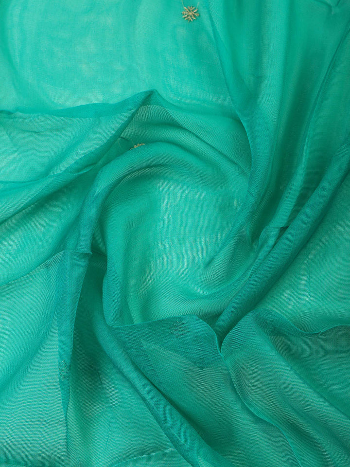 Green Tissue Printed Unstitched Dress Material