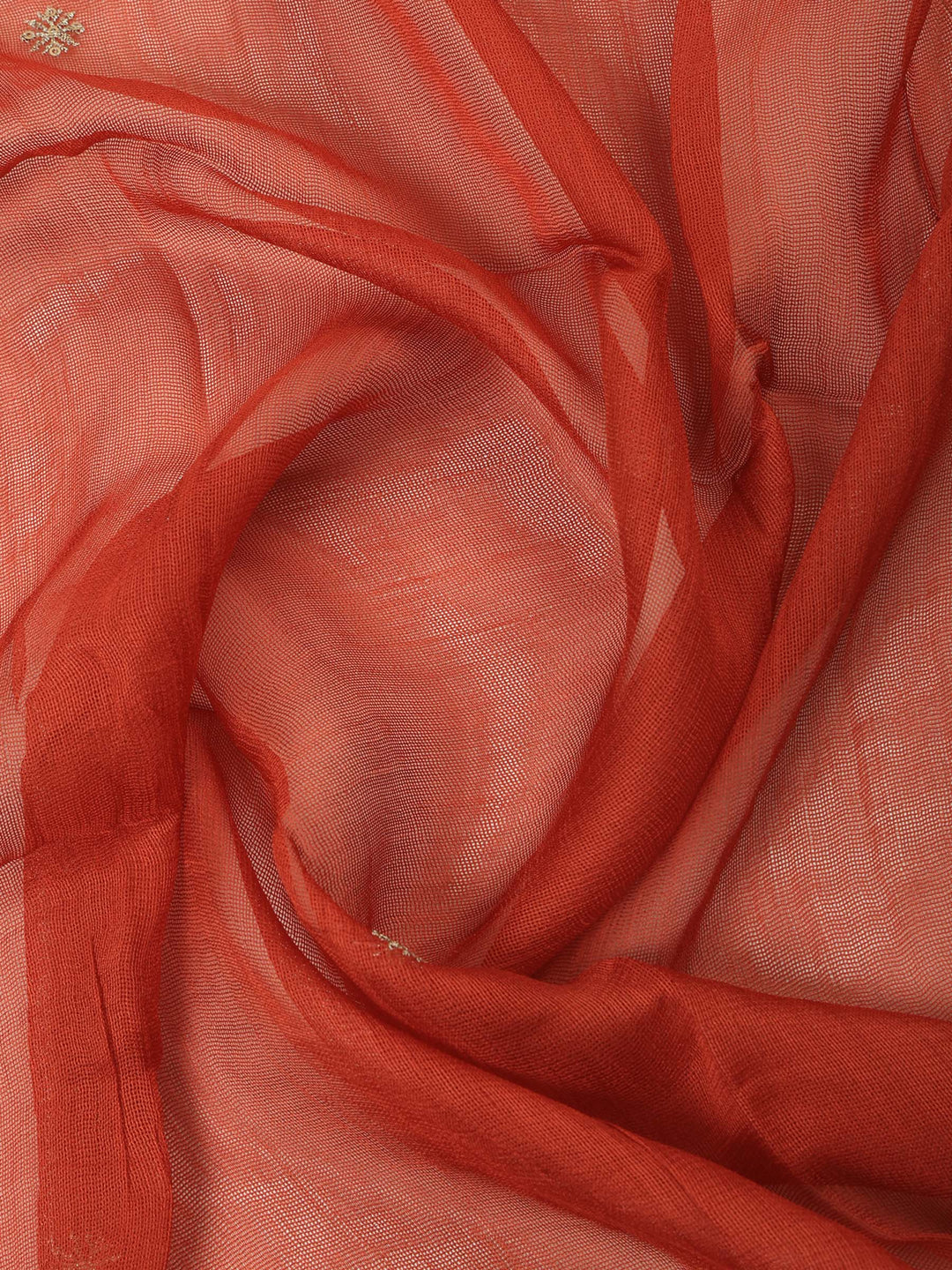 Rust Tissue Printed Unstitched Dress Material