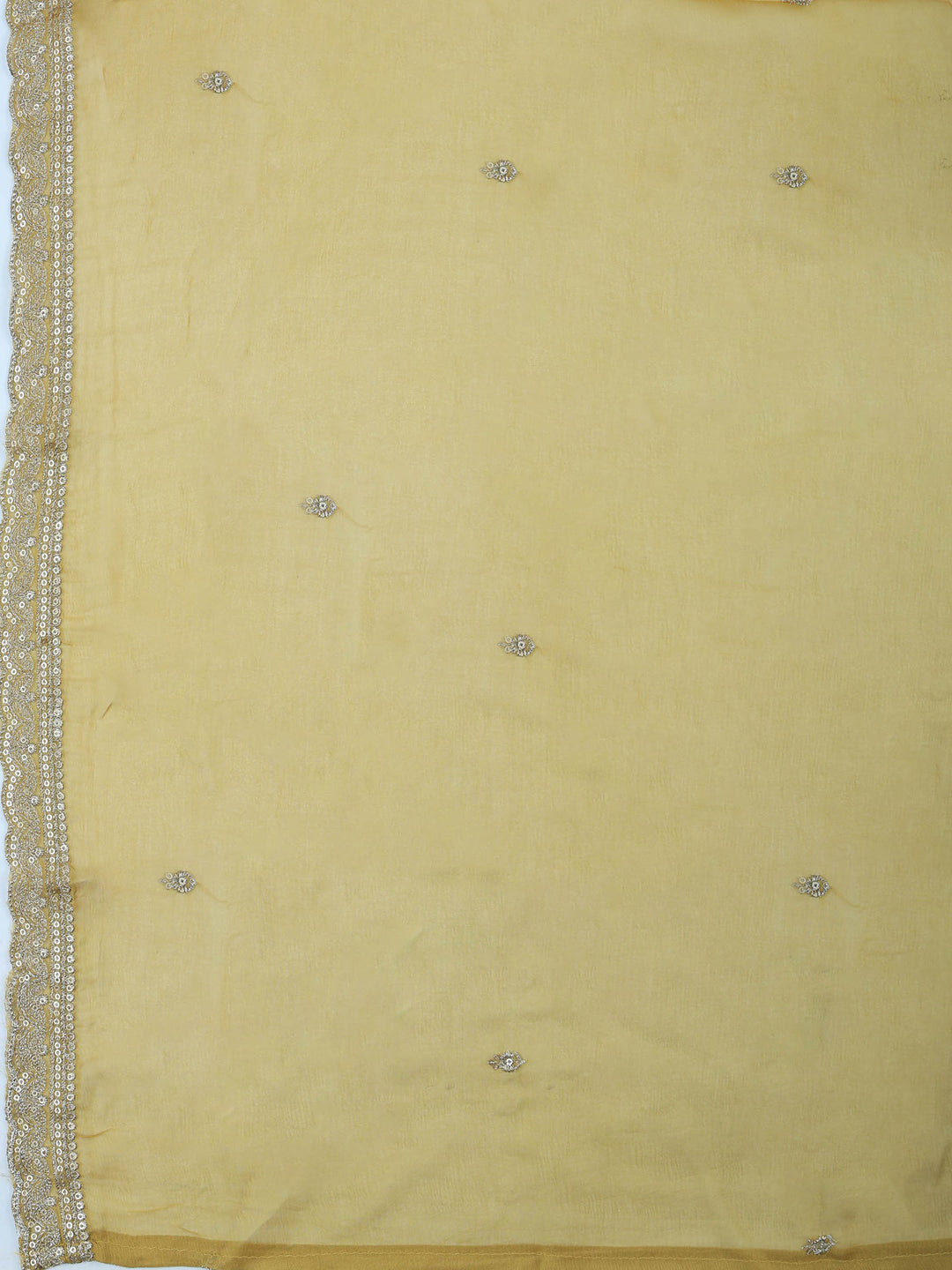Mehndi Tissue Printed Unstitched Dress Material