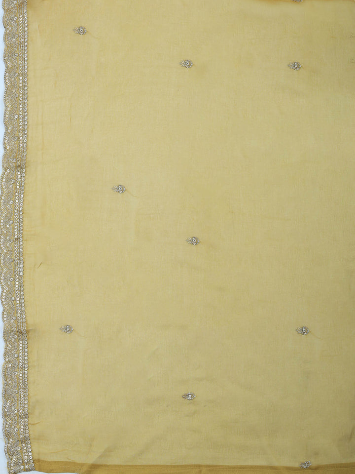 Mehndi Tissue Printed Unstitched Dress Material