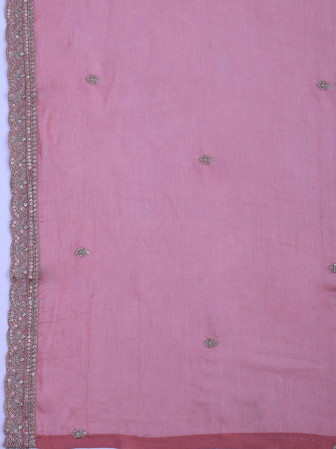Pink Tissue Printed Unstitched Dress Material