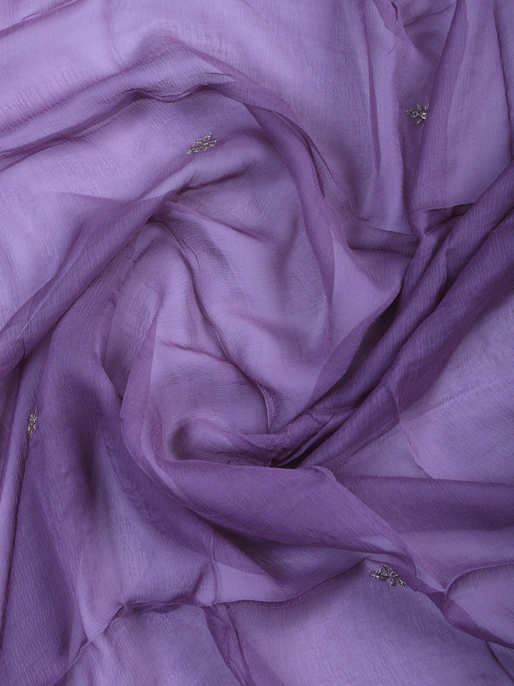 Mauve Tissue Printed Unstitched Dress Material
