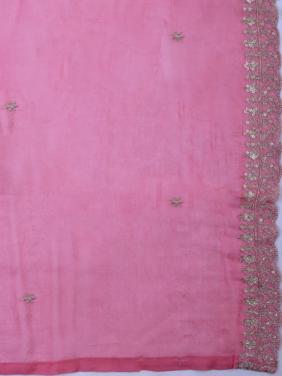 Pink Tissue Printed Unstitched Dress Material