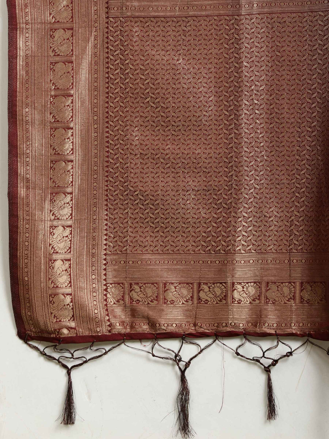 Plain Crepe Saree