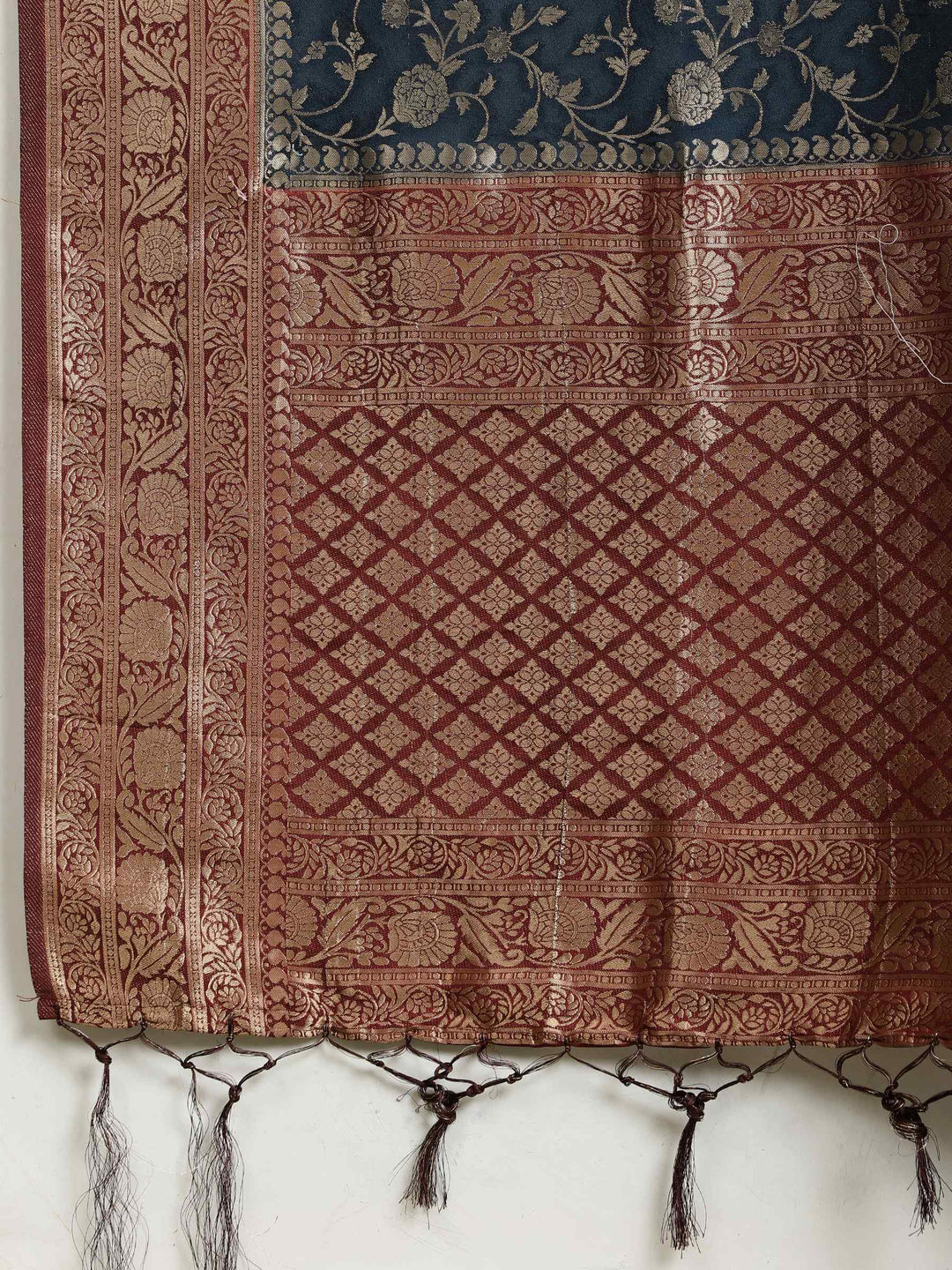 Plain Crepe Saree