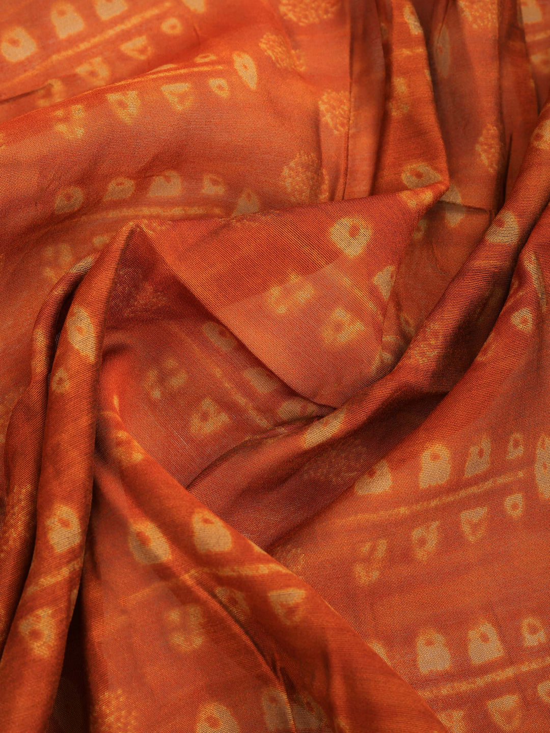 Mustard Digital Printed Art Silk Saree