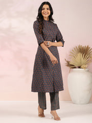 Printed Cotton Kurta Set