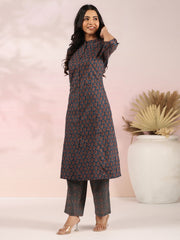 Printed Cotton Kurta Set