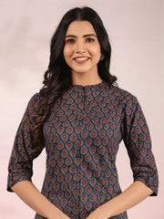 Printed Cotton Kurta Set