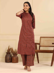 Printed Cotton Kurta Set