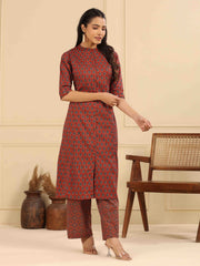 Printed Cotton Kurta Set