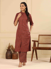 Printed Cotton Kurta Set