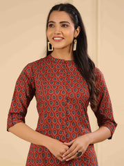 Printed Cotton Kurta Set