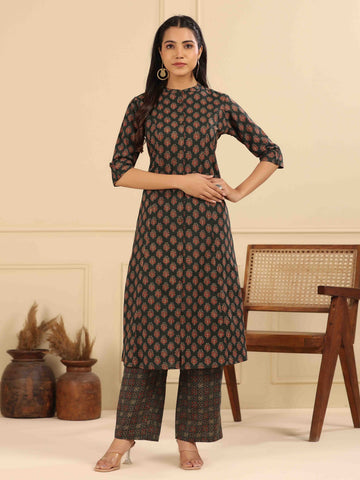 Printed Cotton Kurta Set