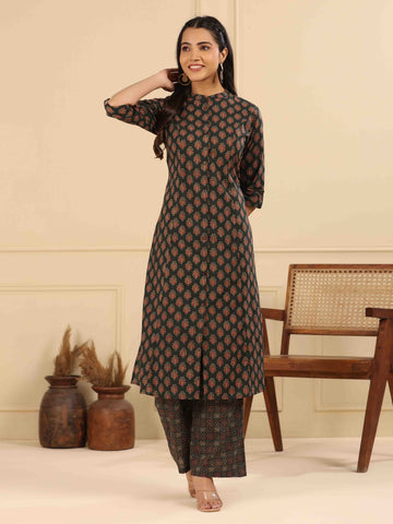 Printed Cotton Kurta Set