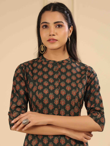 Printed Cotton Kurta Set