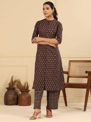 Printed Cotton Kurta Set