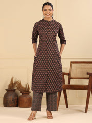 Printed Cotton Kurta Set