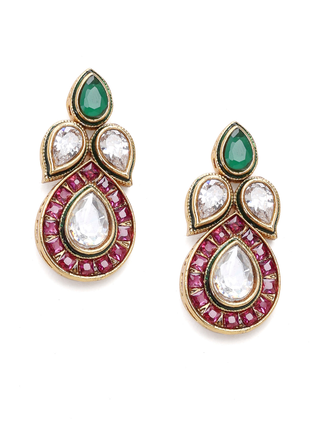 Gold-Multi Imitation Jewelry-Set