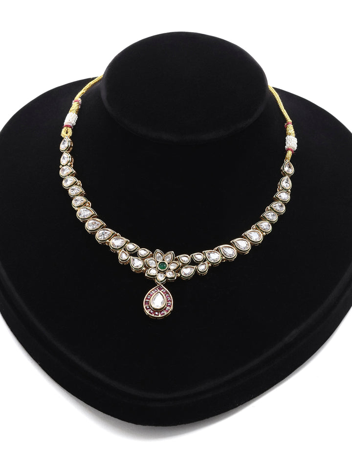 Gold-Multi Imitation Jewelry-Set