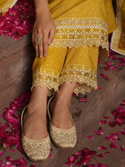 Floral Printed Kurta With Pants & Dupatta