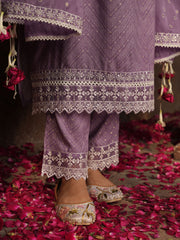 Floral Printed Kurta With Pants & Dupatta