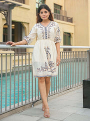 Printed Cotton Dress