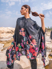 Printed Crepe Kaftan With Pants