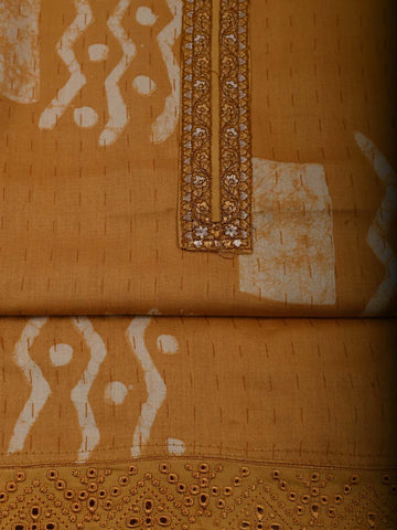 Printed Cotton Unstitched Suit Piece With Dupatta