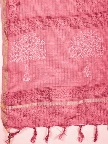 Printed Cotton Unstitched Suit Piece With Dupatta