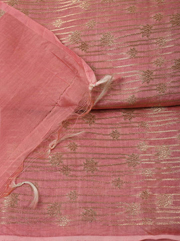 Woven Chanderi Unstitched Suit Piece With Dupatta