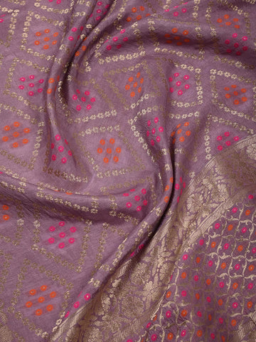 Neck Embroidered Chanderi Unstitched Suit Piece With Dupatta