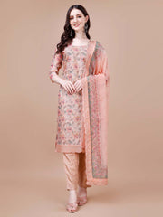 Printed Chanderi Stitched Suit Set