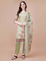 Printed Chanderi Stitched Suit Set