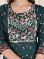 Yoke Embroidery Cotton Kurta